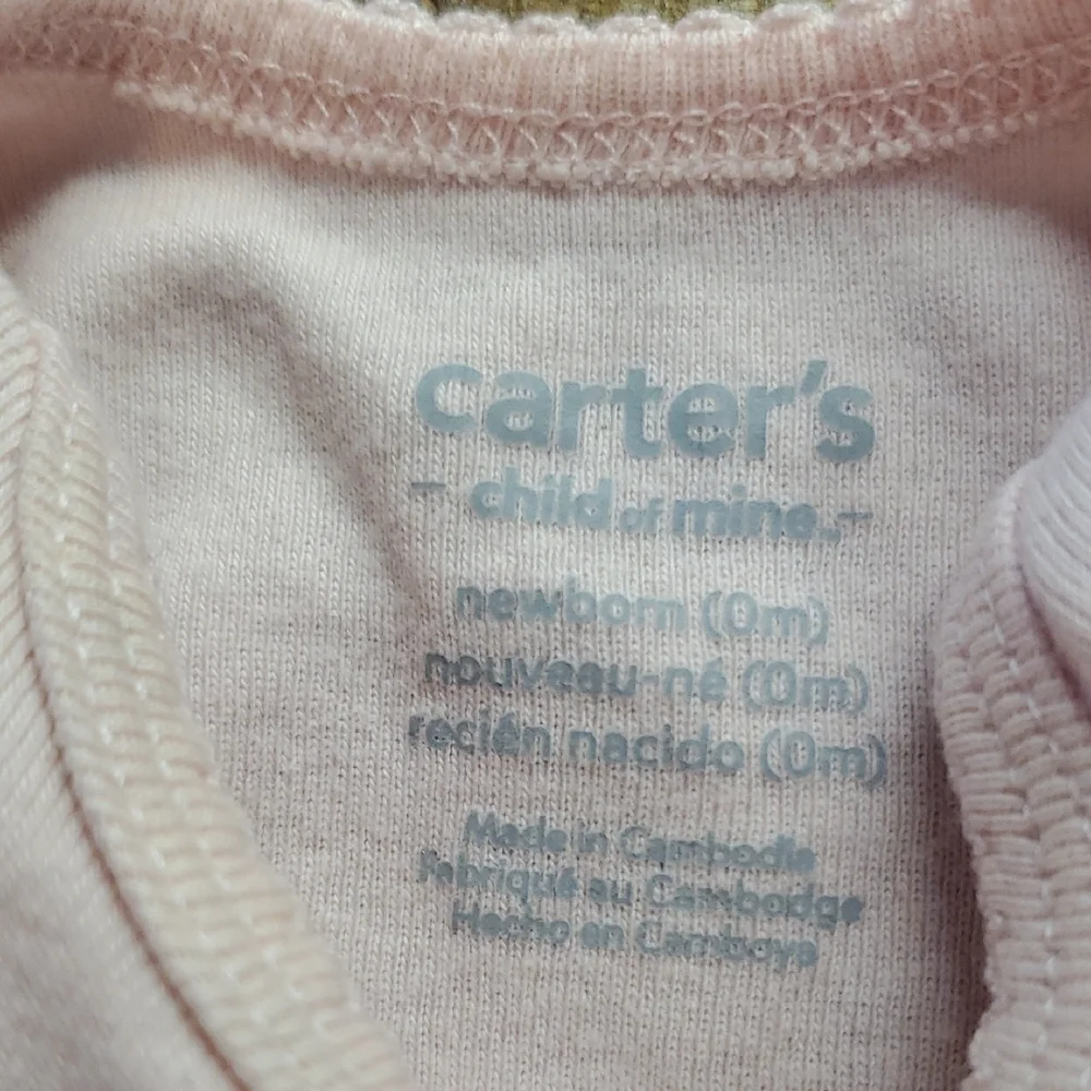 Carter's Light Pink Bodysuit with 'Mama's Mini' Text